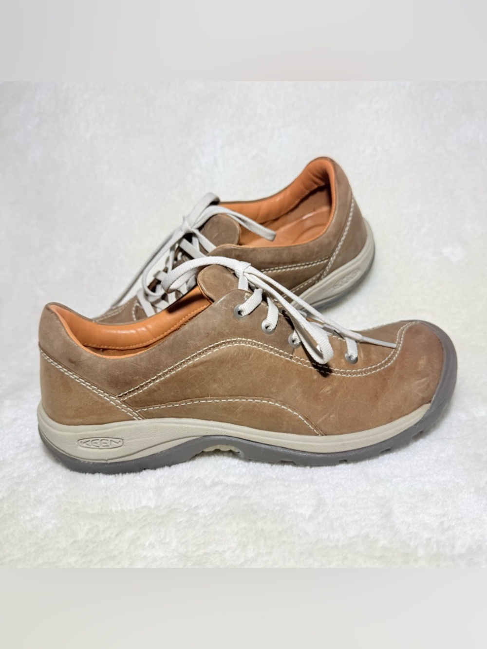 KEEN Women's Presidio II leather Oxford casual lace up sneakers brown size 7